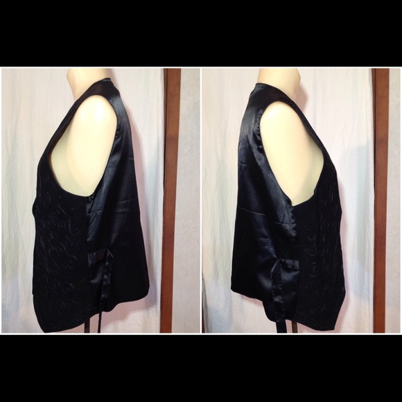 Women's Vtg Sz L Jane Ashley Leather Suede Vest - Picture 2 of 7
